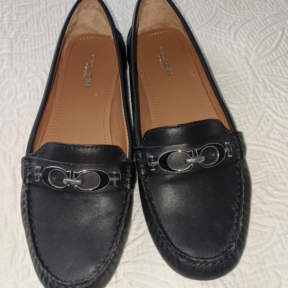 Coach Fortunata Leather Driving Loafer